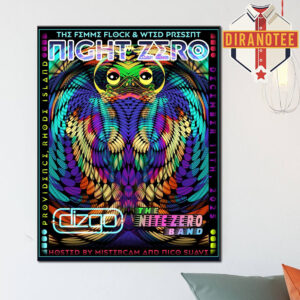 Night Zero Merch Poster The Nite Zero Band In Providence Rhode Island On December 11 2025 The Femme Flock & WTSD Home Decor Poster Canvas