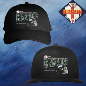 Ohio Bobcats Football Are 2025 Scooter’s Coffee Frisco Bowl Champions Helmet At Ford Center At The Star On December 23 2025 Classic Cap Hat Snapback