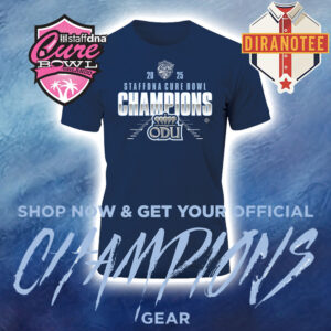 Old Dominion Monarchs Football Are Staffdna Cure Bowl 2025 Champions Unisex T-Shirt