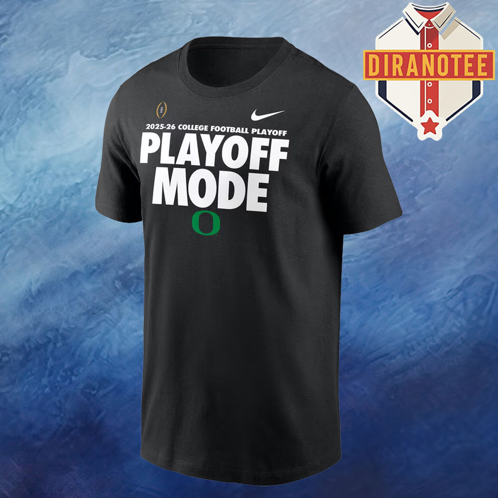 Oregon Ducks Football Nike 2025 2026 College Football Postseason R1 25 Playoff Play Off Mode Unisex T-Shirt