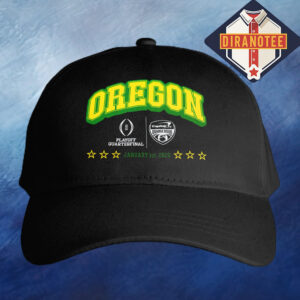Oregon Ducks Football Postseason 2025 R2 Arched Oregon And Bowl Logo Classic Cap Hat Snapback