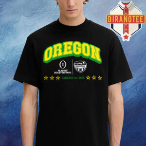 Oregon Ducks Football Postseason 2025 R2 Arched Oregon And Bowl Logo Unisex T-Shirt Hoodie