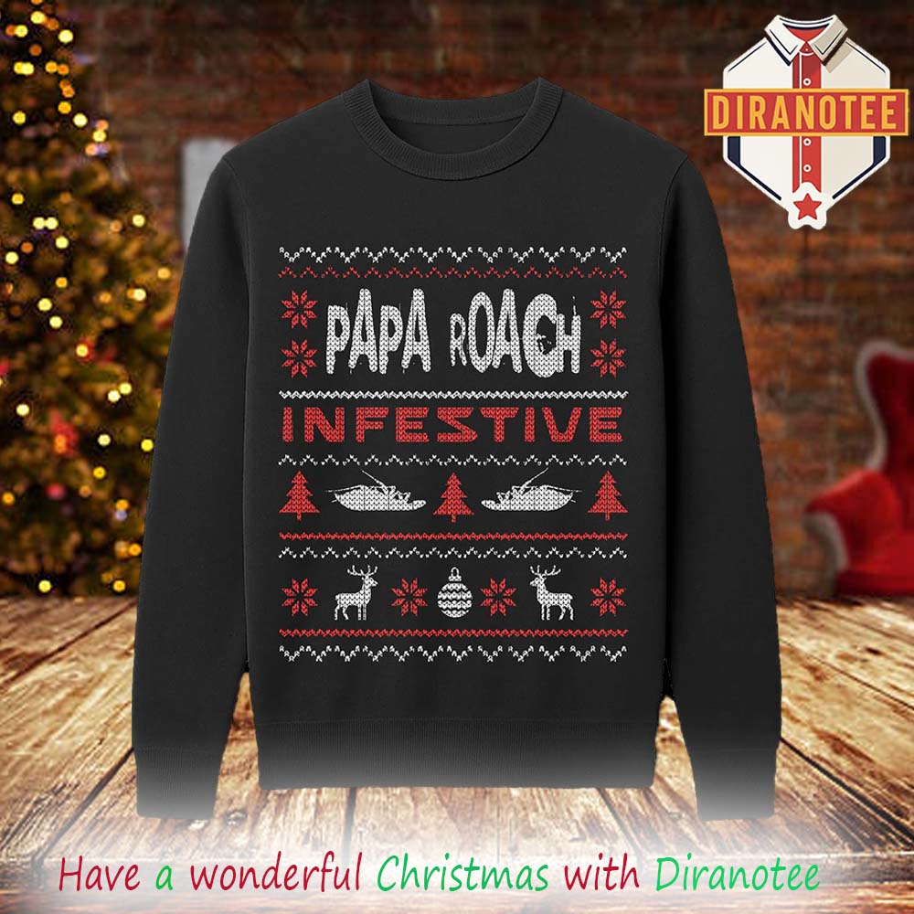 Papa Roach Infestive Holiday Christmas 2025 Ugly Sweater Papa Roach Infestive Holiday Christmas 2025 Ugly Sweater