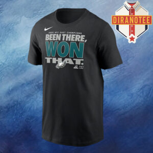 Philadelphia Eagles 2025 NFC East Division Champions Locker Room Trophy Collection Unisex T-Shirt