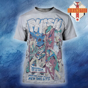 Phish Show Poster In New York City At Madison Square Garden On December 28-30 2025 All Over Print Shirt