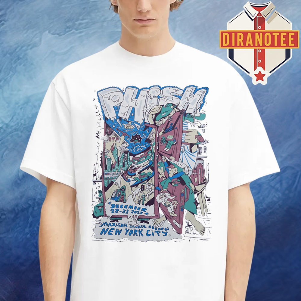 Phish Show Poster In New York City At Madison Square Garden On December 28-30 2025 Unisex T-Shirt Phish Show Poster In New York City At Madison Square Garden On December 28-30 2025 Unisex T-Shirt