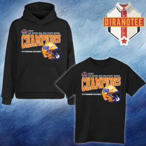 Pittsburgh Panthers Football Are 2025 Go Bowling Military Bowl Champions Helmet Unisex T-Shirt Hoodie Shirt