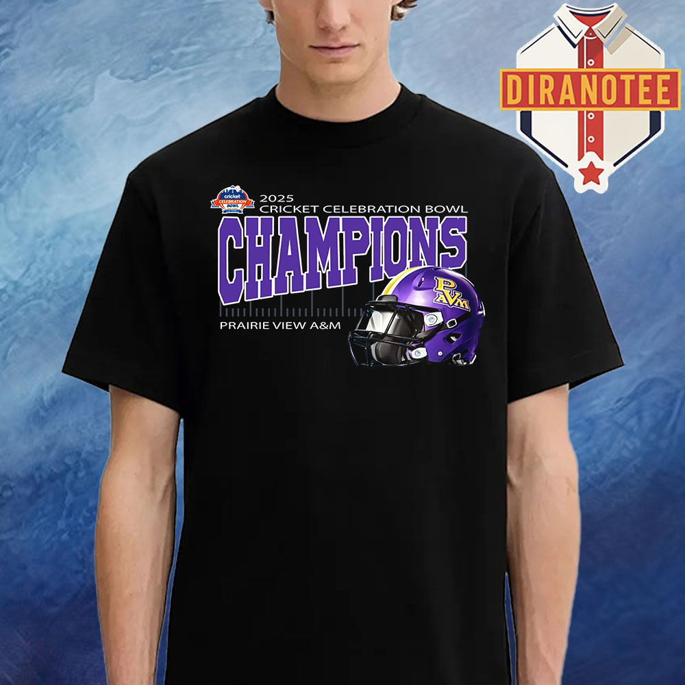 Prairie View A&M Are 2025 Cricket Celebration Bowl Champions At Mercedes-Benz Stadium In Atlanta GA On December 13th 2025 Unisex T-Shirt Prairie View A&M Are 2025 Cricket Celebration Bowl Champions At Mercedes-Benz Stadium In Atlanta GA On December 13th 2025 Unisex T-Shirt