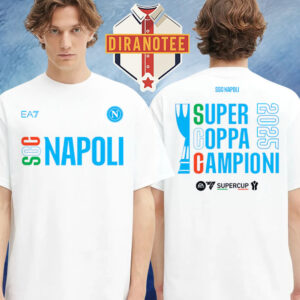 SSC Napoli 2025 Supercoppa Super Cup Two Sided Unisex T-Shirt
