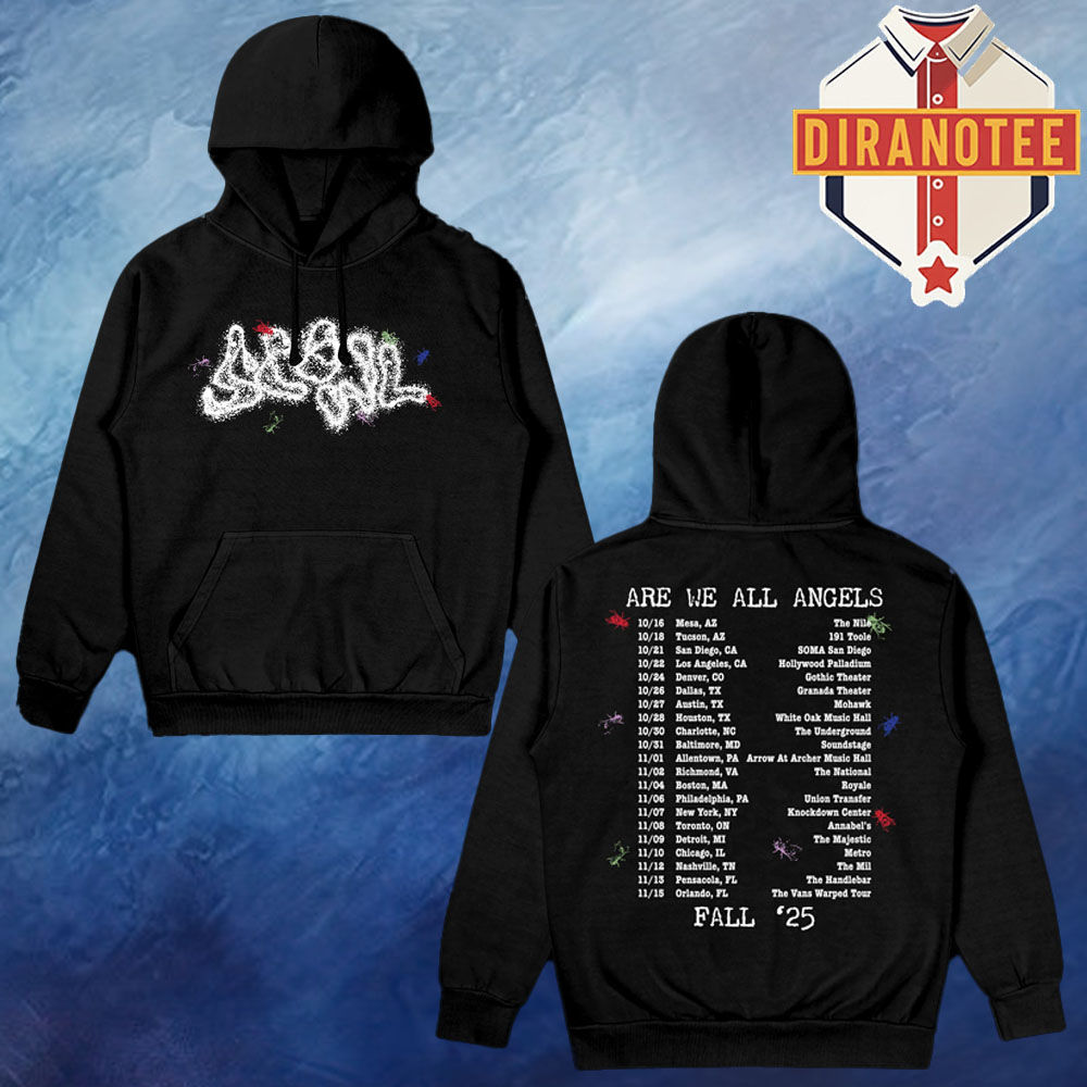 Scowl Merch Are We All Angel Fall 25 RBS Tour Dates List Unisex Hoodie Scowl Merch Are We All Angel Fall 25 RBS Tour Dates List Unisex Hoodie