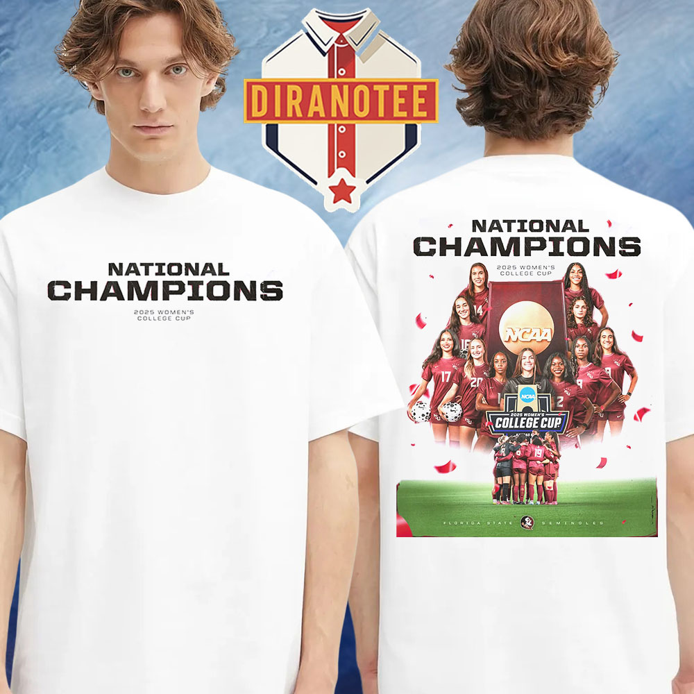 Seminoles Women's Soccer Are The National Champions 2025 Women College Cup NCAA Two Sided Unisex T-Shirt Seminoles Women's Soccer Are The National Champions 2025 Women College Cup NCAA Two Sided Unisex T-Shirt