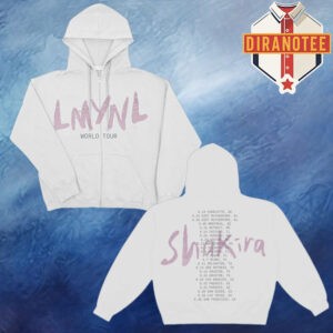 Shakira Merch LMYNL World Tour 2025 Schedule Unisex Zip Hoodie