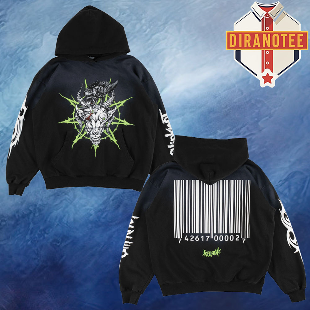 Slipknot X Welcome Skateboards Merch Ravenous Distressed Sun Fade Unisex Hoodie Slipknot X Welcome Skateboards Merch Ravenous Distressed Sun Fade Unisex Hoodie