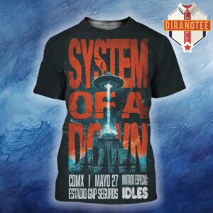 System Of A Down Show At Estadion GNP Seguros In Mexico On May 27 2026 All Over Print Shirt