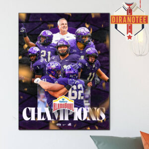 TCU Horned Frogs Football Are Alamo Bowl 2025 Champions Home Decor Poster Canvas