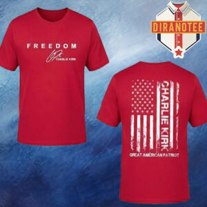 Target Employee Lady Charlie Kirk Freedom Two Sided Unisex T-Shirt