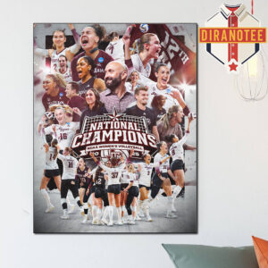 Texas A&M Aggies Volleyball Are National Champions NCAA Women’s Volleyball 2025 Home Decor Poster Canvas
