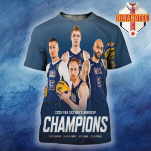 The USA Men Are The 2025 FIBA 3×3 AmeriCup Champions All Over Print Shirt