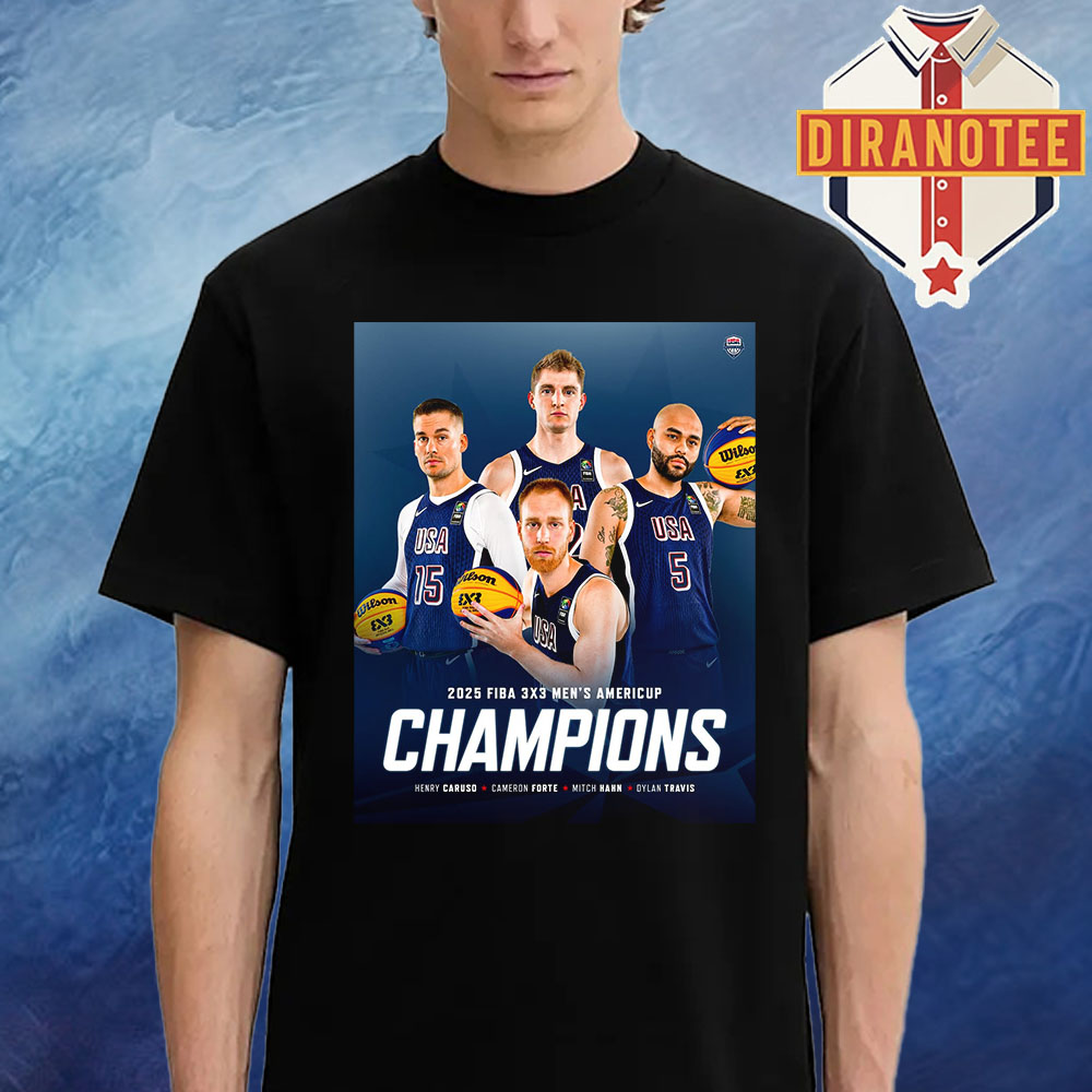 The USA Men Are The 2025 FIBA 3x3 AmeriCup Champions Unisex T-Shirt The USA Men Are The 2025 FIBA 3x3 AmeriCup Champions Unisex T-Shirt