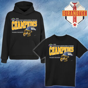 Toledo Rockets Football Are 2025 Bush’s Boca Raton Bowl Of Beans Champions Helmet On December 23 2025 Unisex T-Shirt Hoodie