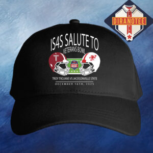 Troy Trojans Football Vs Jacksonville State Gamecocks Football Is4s Salute To Veterans Bowl 2025 At Cramton Bowl On December 16 2025 Helmet Matchup Classic Cap Hat Snapback