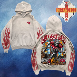 Warren Lotas X Tampa Bay Buccaneers Fire The Cannons Skull NFL Unisex Hoodie