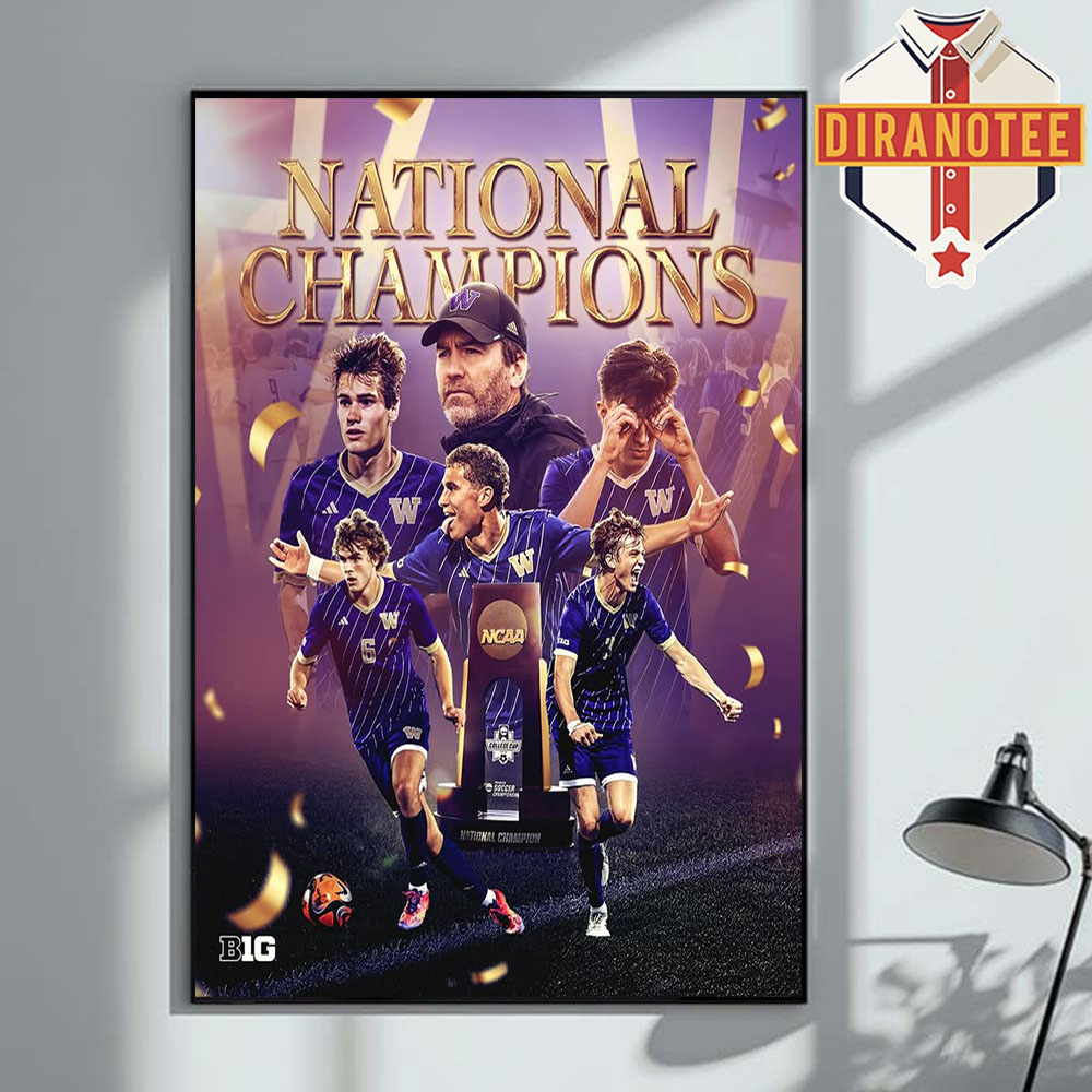Washington Huskies Are 2025 National Champions Men's College Cup NCAA Home Decor Poster Canvas Washington Huskies Are 2025 National Champions Men's College Cup NCAA Home Decor Poster Canvas