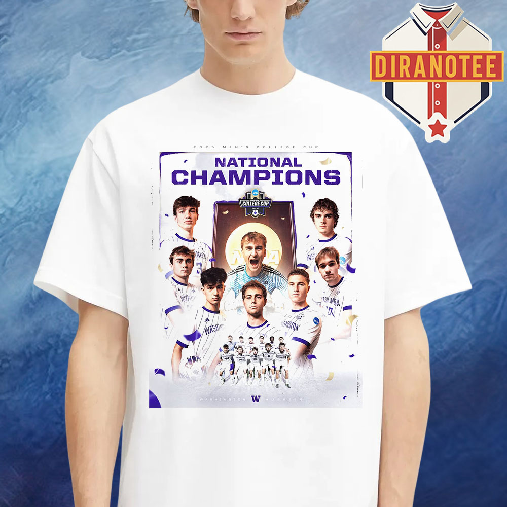 Washington Huskies Soccer Are National Champions 2025 Men College Cup NCAA Unisex T-Shirt Washington Huskies Soccer Are National Champions 2025 Men College Cup NCAA Unisex T-Shirt