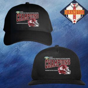 Washington State Cougars Football Are 2025 Famous Idaho Potato Bowl Champions Helmet At Albertsons Stadium In Boise Idaho On December 22 2025 Classic Cap Hat Snapback