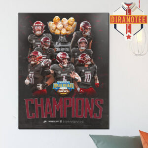 Washington State Football Are 2025 Famous Idaho Potato Bowl Champions Home Decor Poster Canvas