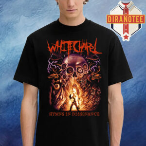 Whitechapel Merch Retro Hymns In Dissonance Black Unisex T-Shirt
