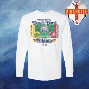 2026 Chick-fil-A Peach Bowl 2 Team Oregon Vs Indiana Unisex Long Sleeve