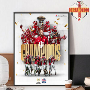 2026 Chick-fil-A Peach Bowl Are Indiana Hoosiers Football NCAA Home Decor Poster Canvas