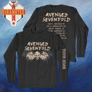 Avenged Sevenfold Latin America Tour 2026 Schedule Unisex Long Sleeve