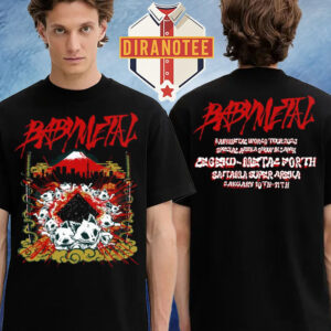 Babymetal Tokyo Pop Up Tee Kogitsune Strikes In Japan At Saitama Super Arena On January 10 11 2026 Two Sided Unsiex T-Shirt