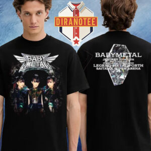 Babymetal World Tour 2025 2026 Special Arena Show In Japan Legend Visual Merch Two Sided Unisex T-Shirt