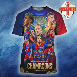 Barcelona Are The Supercopa De Espana 2026 Champions All Over Print Shirt