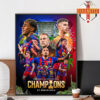 FC Barcelona Are Supercopa 2026 Campions Home Decor Poster Canvas