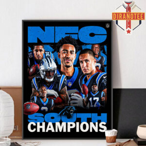 Carolina Panther Are NFC South Champions 2026 Home Decor Poster Canvas