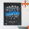 Pittsburgh Steelers Are 2025 AFC North Champions NFL Home Decor Poster Canvas
