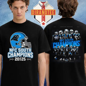 Carolina Panthers Are NFC South Champions NFL Two Sided Unisex T-Shirt