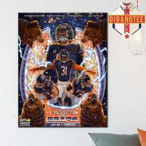 Chicago Bears Vs Green Bay Packers On January 10 2026 NFL Home Decor Poster Canvas