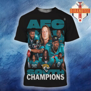 Congrats Jacksonville Jaguars Are 2025 AFC South Champions NFL All Over Print Shirt