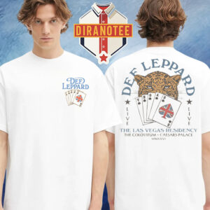 Def Leppard Las Vegas 2026 Merch Tee The Las Vegas Residency Card The Colosseum Caesars Palace Two Sided Unisex T-Shirt