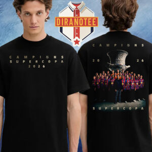FC Barcelona Are Supercopa 2026 Campions Two Sided Unisex T-Shirt