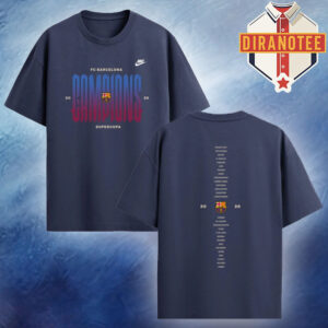 FC Barcelona Victory Tee Winners Supercup 2026 Champions Two Sided Unisex T-Shirt