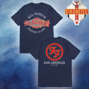 Foo Fighters Los Angeles 2026 Merch Venues Tee At KIA Forum On January 14 2026 Two Sided Unisex T-Shirt