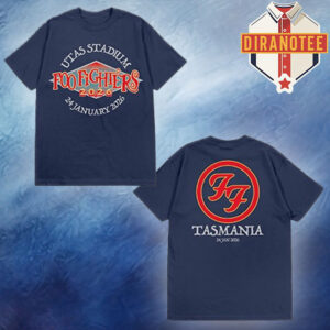 Foo Fighters Tasmania 2026 Merch Venues Tee At Utas Stadium In Tasmania On January 24 2026 Two Sided Unisex T-Shirt