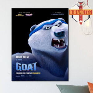 Goat Movie Poster Character Propp By Angel Reese Exclusively In Theatres February 13 2026 Home Decor Poster Canvas