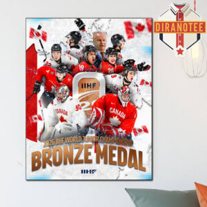 Hockey Canada Are Bronze Medal 2026 IIHF Junior Champions Home Decor Poster Canvas